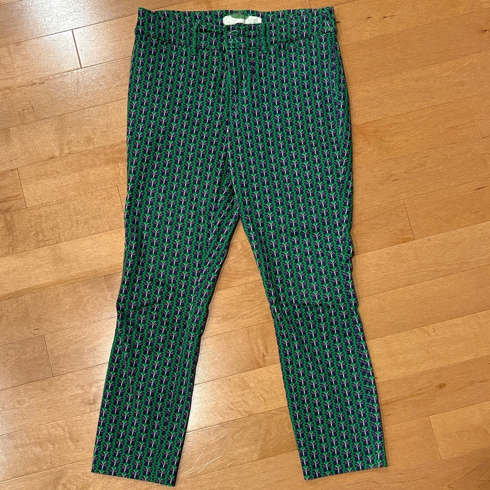 Green and Blue Anthropologie  Patterned Pants